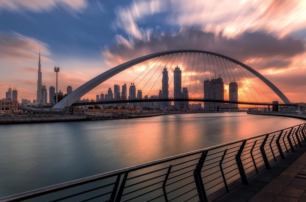 Bridge And River In Dubai