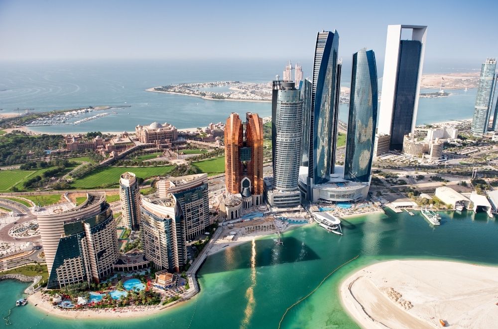 Aerial view Of UAE
