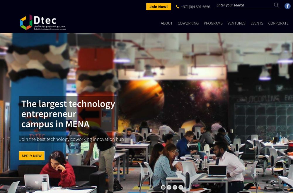 Screenshot Of DTEC Website