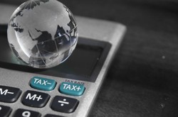 Globe On Calculator