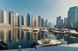 Buildings And Waterway In Dubai