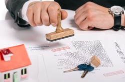 Real Estate Deal On Desk With Keys