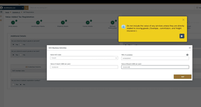 A screenshot of TRN verification process from the Federal Tax Authority website.
