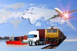 World Map And Vehicles Used For Import