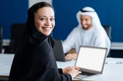Woman Working At Desk