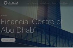 Screenshot Of The ADGM Webpage