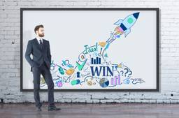 Business Man With Entrepreneurship Mural