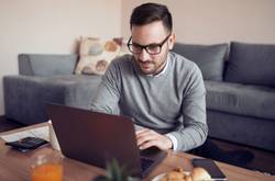 Man Working Without Physical Office