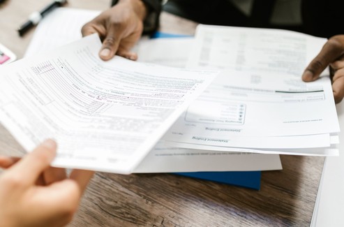 Stock Photo Trading Documents To Apply For Licence