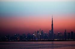 Dubai Skyline And River