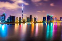 Buildings And River In Dubai
