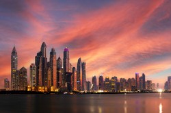 A Dubai City Waterscape Popular For Trading