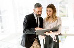 Two Co-Founders Working