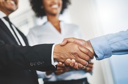 Boss Shaking Hands With Employee