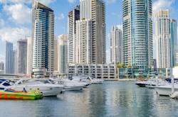 Buildings And Boats In UAE Free Zone
