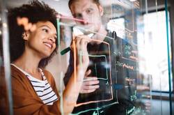 People Working On A Company Plan