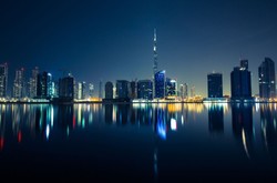 Dubai Cityscape At Night