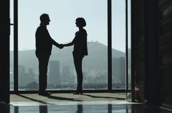 Stock Photo Of Two People In Business Setting