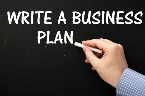 Stock Photo Words On Chalkboard Saying How To Write A Business Plan