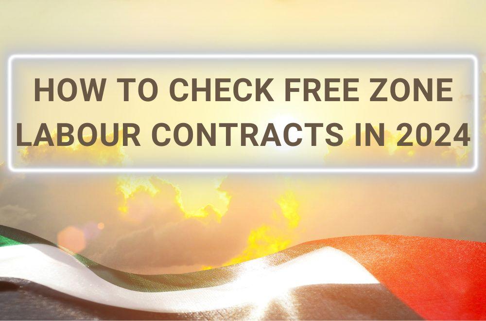 How to Check Free Zone Labour Contract in 2024