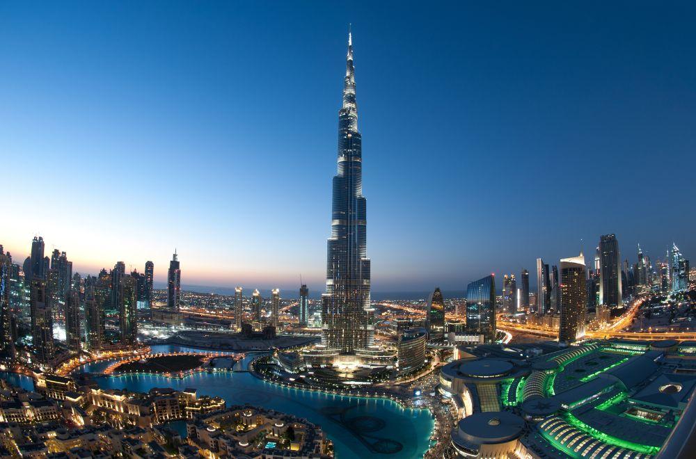 UAE Cityscape At Night