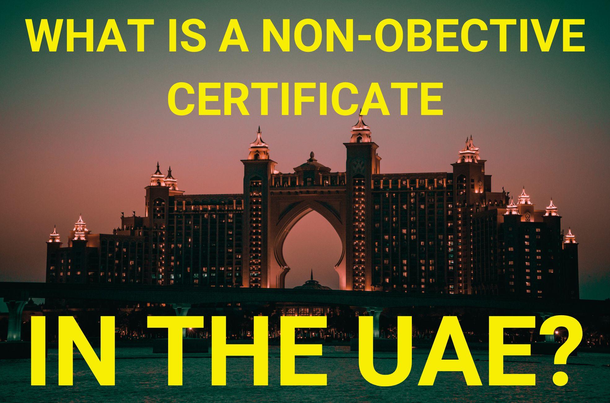 What is a Non-Objection Certificate (NOC) In the UAE