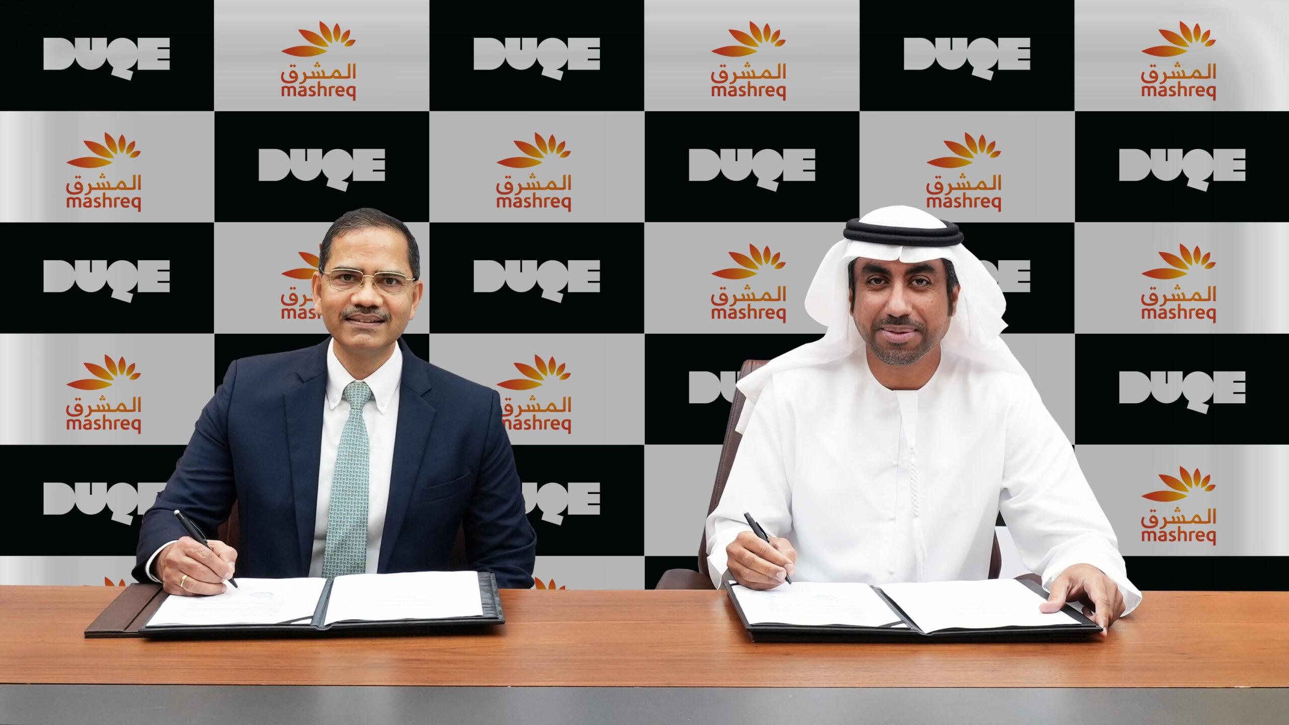 DUQE and Mashreq Bank Partnership